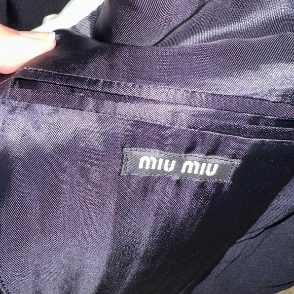 MIU MIU Navy Wool Blazer - Picture 7 of 7